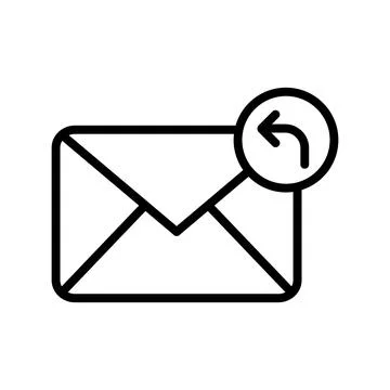 Message outline vector icon Stock Illustration