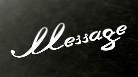 "Message" in the page. Negative image. Looping footage has 4K resolution. Stock Footage 98973359