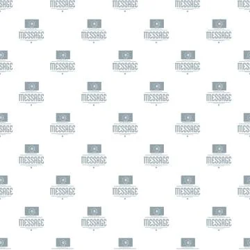 Message pattern vector seamless Illustrazione stock