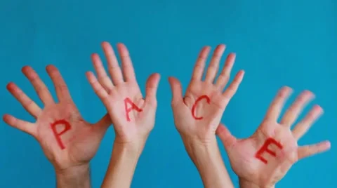 Message of peace Stock Footage 40339848