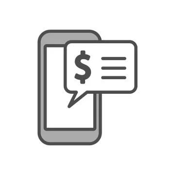 Message phone icon. Stock Illustration