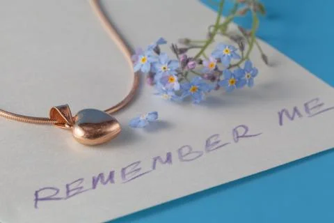Message rememder me Stock Photos