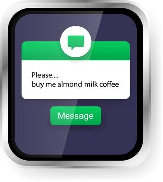 Message Reply User Interface Template For Smartphone Applications Stock Illustration