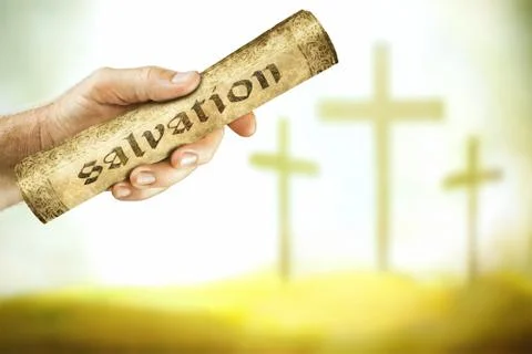 The message of salvation from the cross Stock Photos