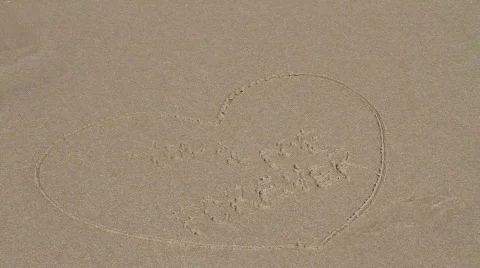 Message in the sand 스톡 동영상 705246
