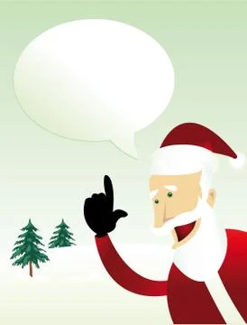 Message from santa claus Illustrazione stock