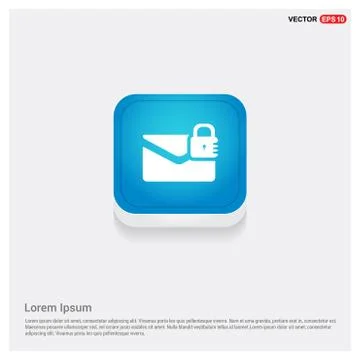 Message secure icon Stock Illustration