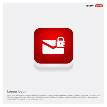 Message secure icon Stock Illustration