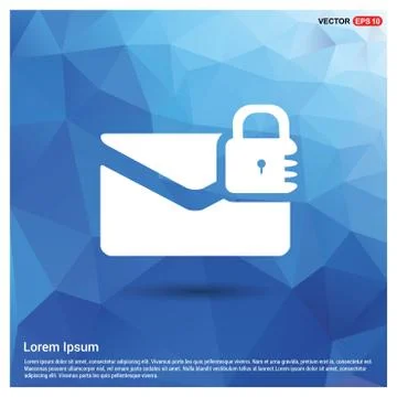 Message secure icon Stock Illustration