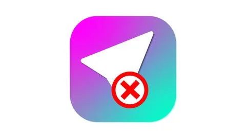 Message Sending Error Icon Stock Illustration