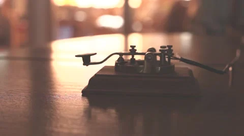 Message Sent Via Morse Code Video stock 43732007