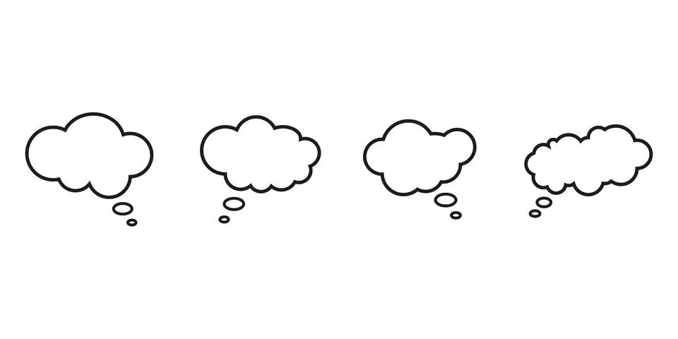 Message. A set of icons. Stock Illustration
