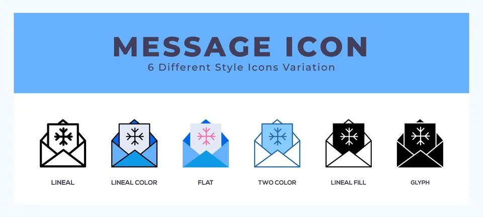 Message set of vector icon. For web. and mobile app Stock Illustration