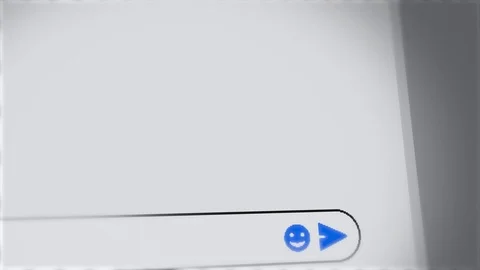 Message SOS - pop on mobile phone screen or computer chat Stock Footage 124941813