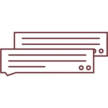 Message speech bubble flat icon vector isolated 스톡 일러스트