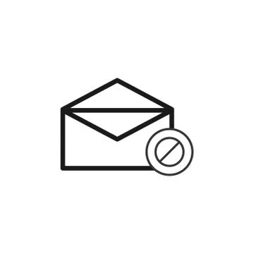 Message stopped vector design template illustration 스톡 일러스트