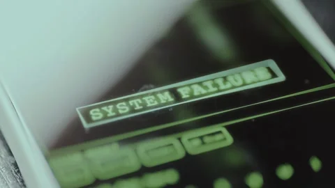 Message System Failure, critical error or malfunction has occurred Stock Footage 326044460