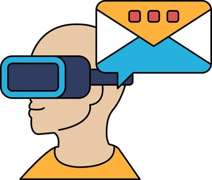 The message is a text message Stock Illustration