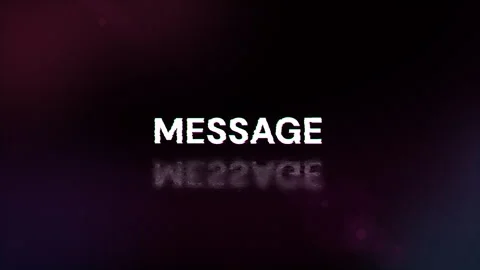 Message text with screen effects of technological glitches. Looped Stock Footage 272225773