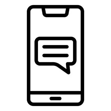 Message Vector Icon Design Illustration Stock Illustration