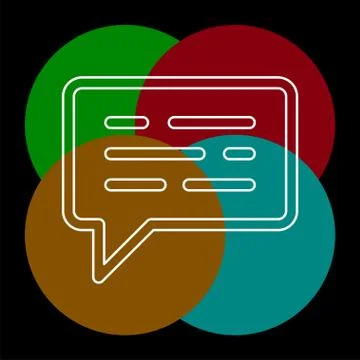 Message vector icon Stock Illustration