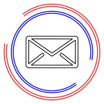 Message vector icon Stock Illustration