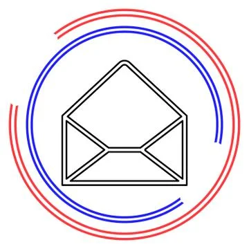 Message vector icon Stock Illustration