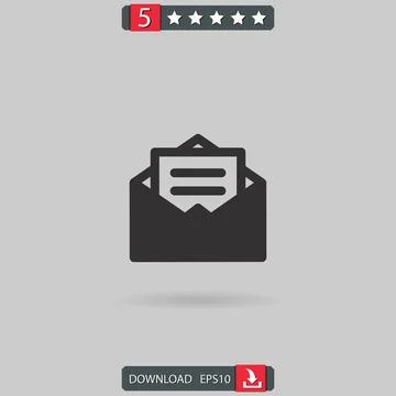 Message vector icon Stock Illustration