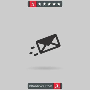 Message vector icon Illustrazione stock