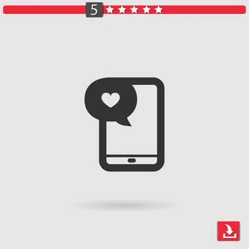 Message vector icon Stock Illustration