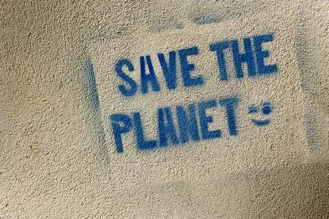 Message on a wall Stock-Fotos