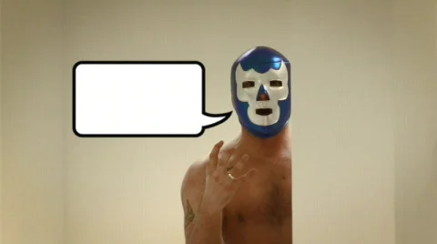 Message from a wrestler Stock Footage 865884