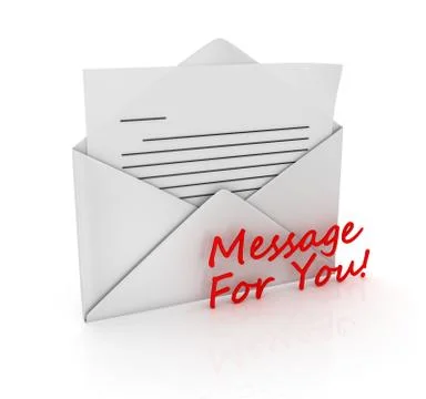 Message for you Stock Illustration