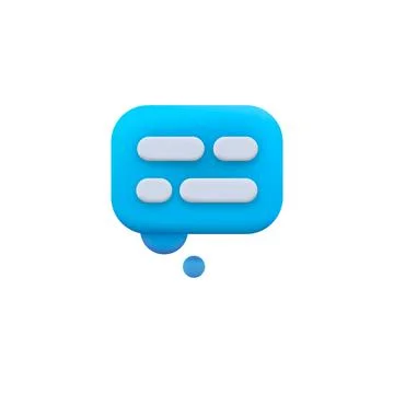 Messages 3d. Talk bubble speech icon. Business concept. 3d banner with messages Stock Illustration