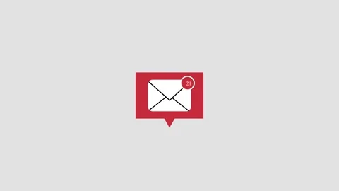 Messages icon animation, SMS Icon Stock Footage 258737586