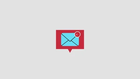 Messages icon animation, SMS Icon Stock Footage 258737590