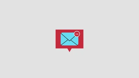 Messages icon animation, SMS Icon Stock Footage 258737591