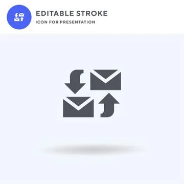 Messages icon vector, filled flat sign, solid pictogram isolated on white, logo Illustrazione stock