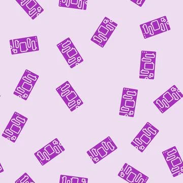 Messaging app bubble hybrid work glyph seamless pattern イラスト素材