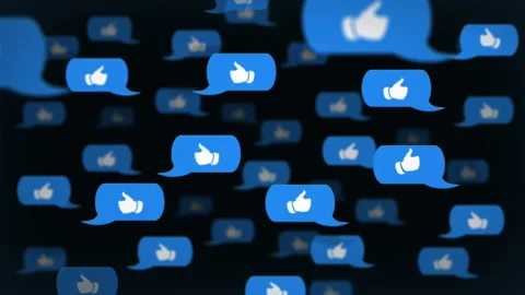 Messaging with emoticons. Thumbs down Stock Footage 85847327