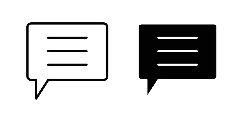 Messaging icon vector design illustrations Stock Illustration