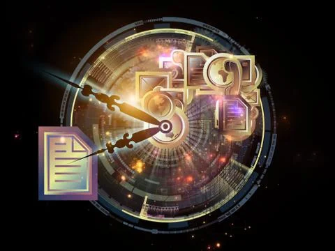 Messaging Time Stock Illustration