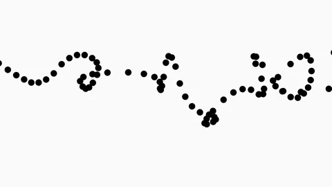 Messed balls animation. Digital motion design. Filled circles movement. Stock Footage 126360838
