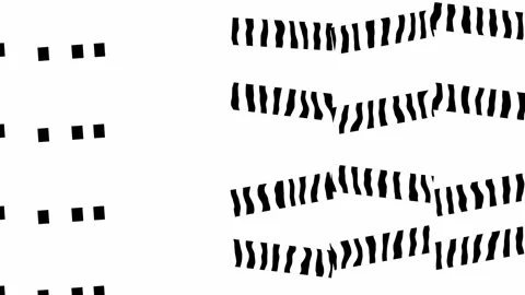 Messed black strokes motion on white background Video stock 144602002