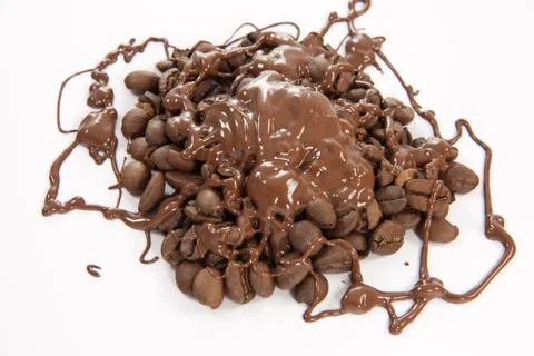 Messed up coffee beans Stock Photos