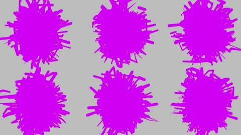 Messed color strokes flickering on solid background Stock Footage 145050013