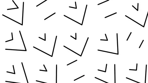 Messed doodling visuals. Chaotic lines motion. Stock Footage 147186322