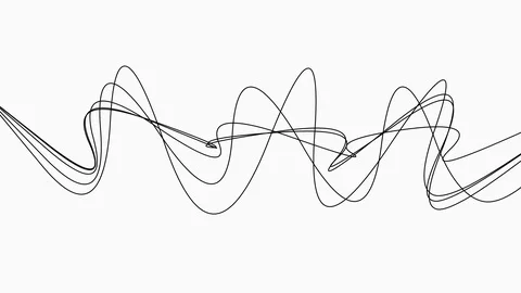 Messed lines movement. Weird motion design with abstract graphic silhouettes. Stock Footage 125599728