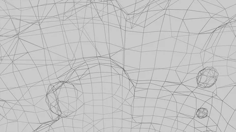 Messed lines movement. Weird motion design with abstract graphic silhouettes. Stock Footage 128647963