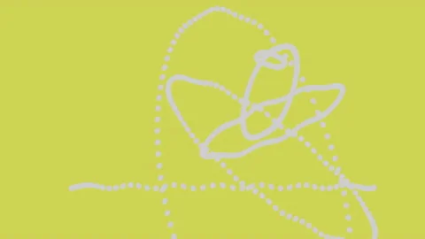 Messed lines movement. Weird motion design with abstract graphic silhouettes. Stock Footage 136651721